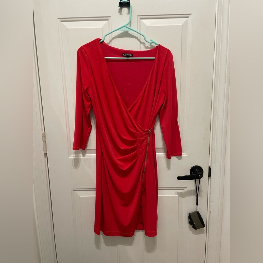 Express Bold Red Dress